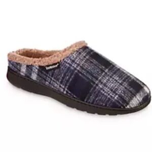 isotoner Men's Advanced Memory Foam Berkley Hoodback ECO Slippers NWOT/No Box